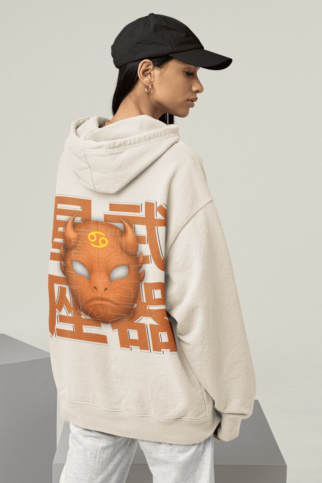 Oversized Hoodie – Zodiac Cancer