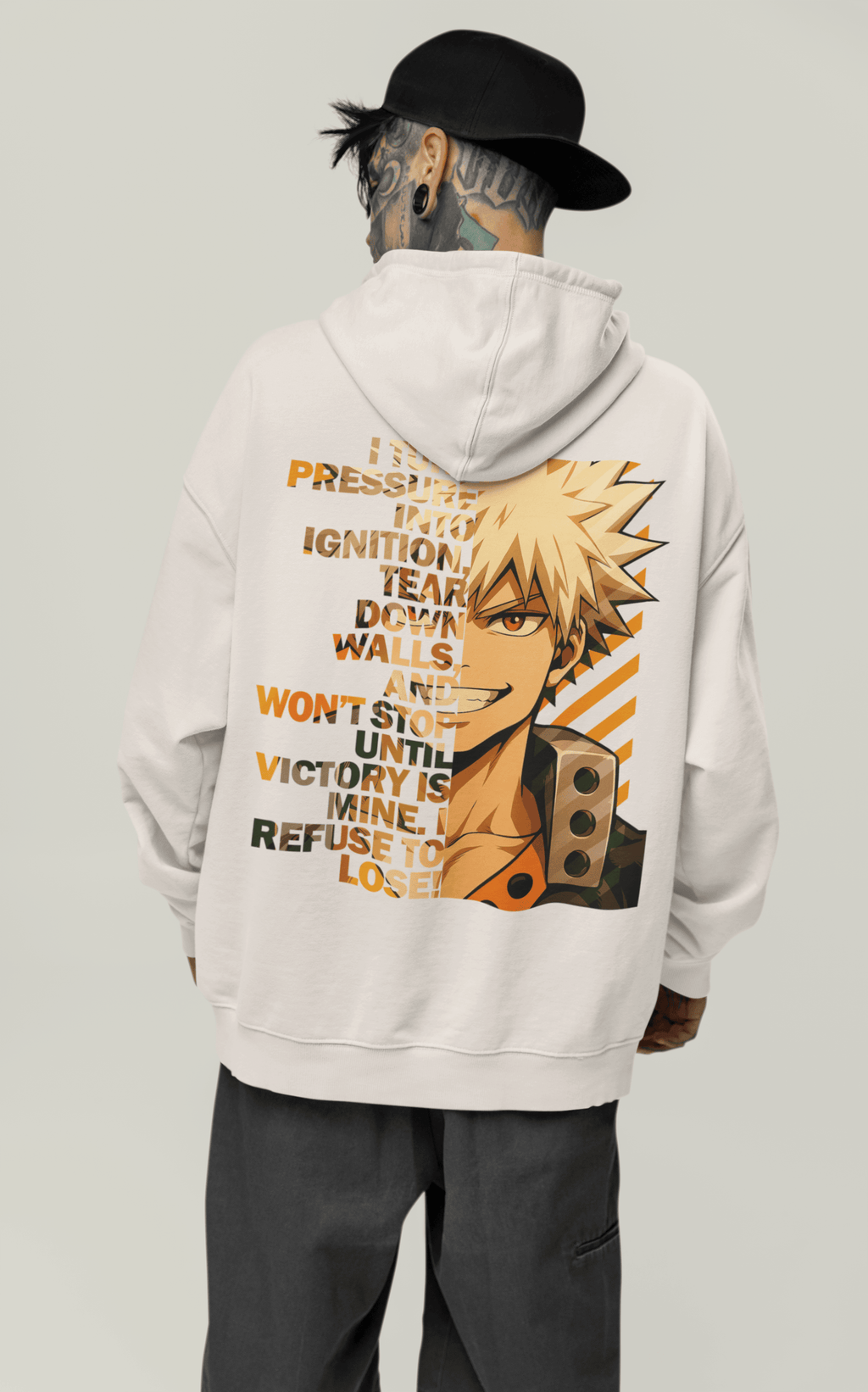 Oversized Hoodie - Refuse to Lose!